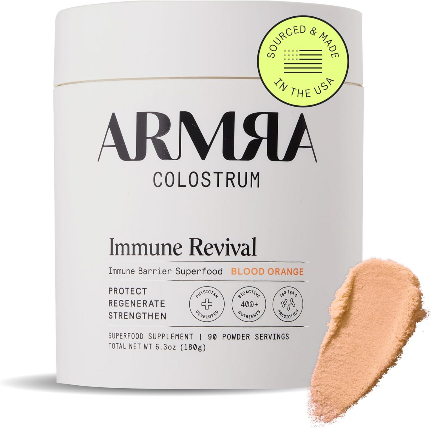 ARMRA Colostrum Powder |Gut Health & Bloating | Skin & Hair | Immunity | Keto, Gluten & Fat-Free | 90 Servings