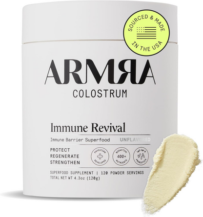 ARMRA Colostrum Powder |Gut Health & Bloating | Skin & Hair | Immunity | Keto, Gluten & Fat-Free | 90 Servings