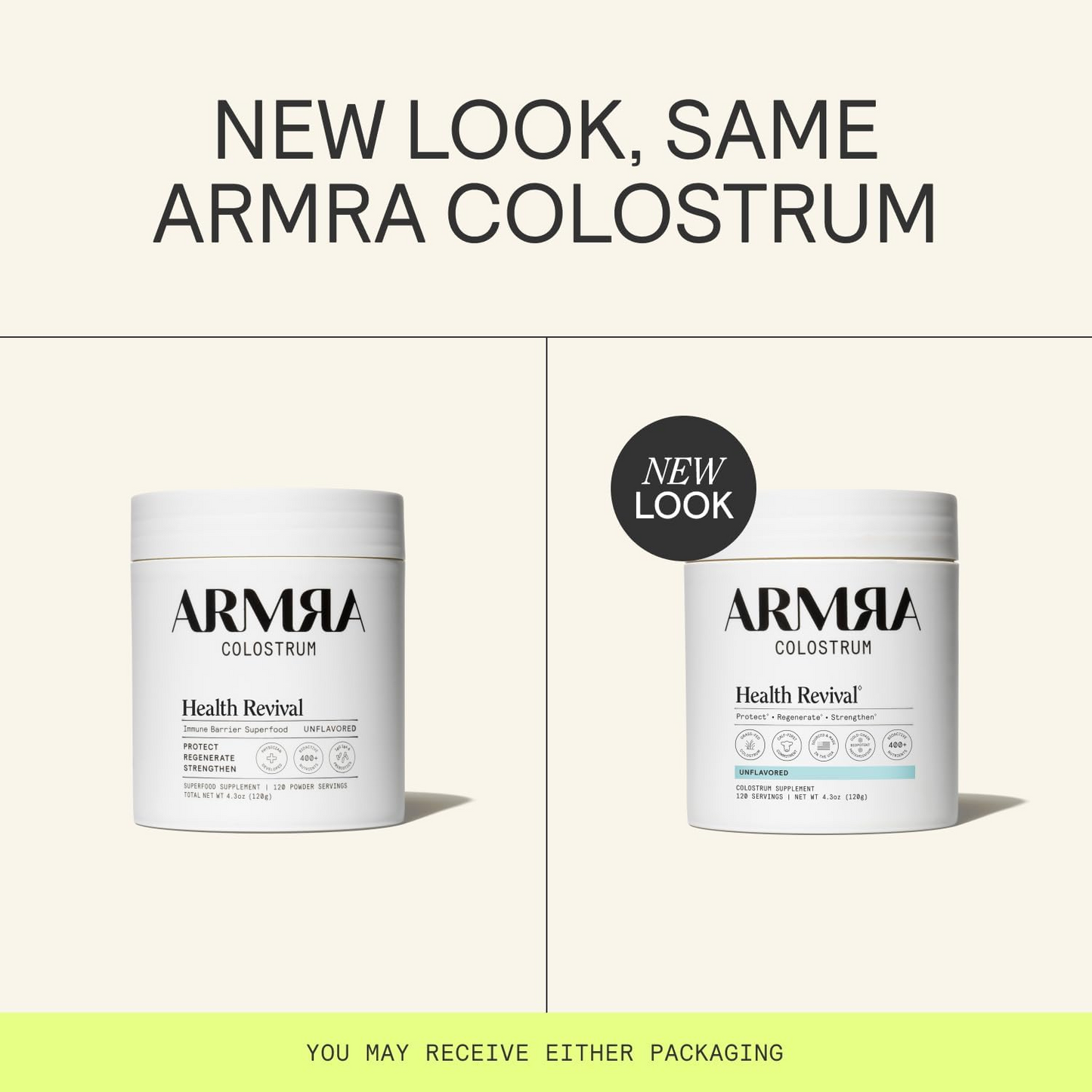 ARMRA Colostrum Powder |Gut Health & Bloating | Skin & Hair | Immunity | Keto, Gluten & Fat-Free | 90 Servings