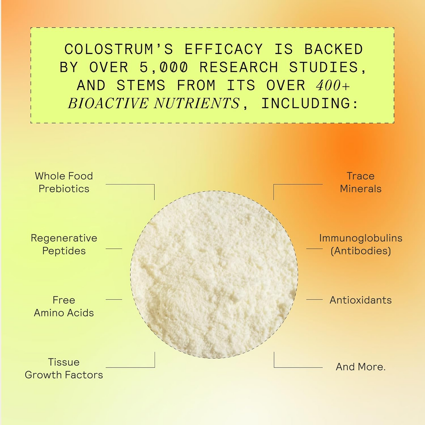 ARMRA Colostrum Powder |Gut Health & Bloating | Skin & Hair | Immunity | Keto, Gluten & Fat-Free | 90 Servings